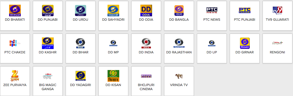 Dish TV Channel list