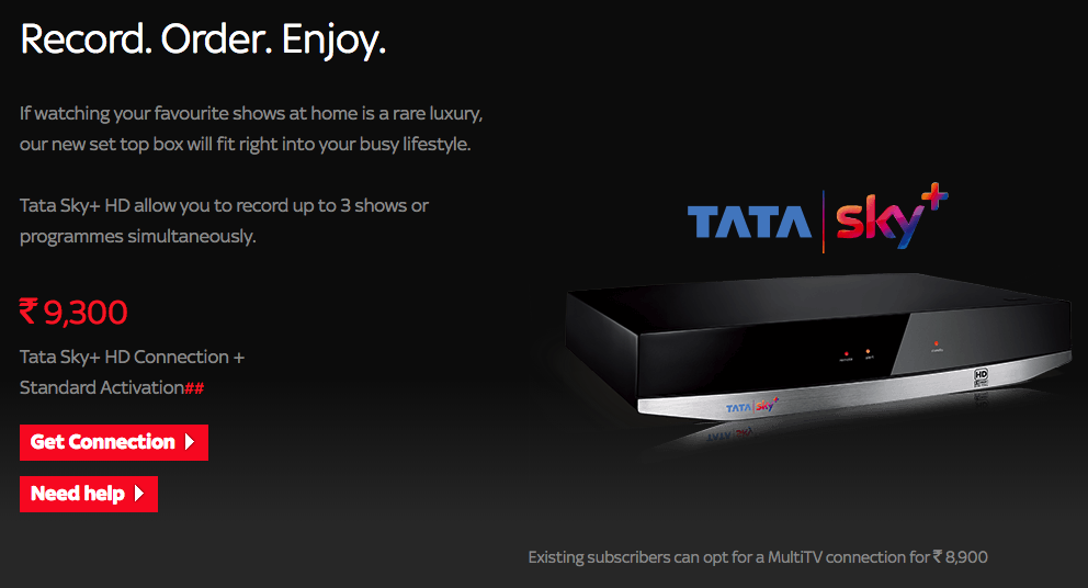 Tata Sky HD Packages