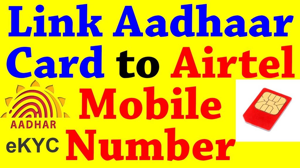 airtel aadhaar link online registration