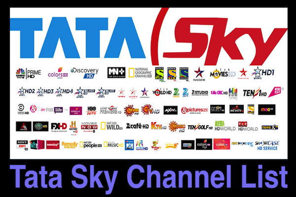 Tata Sky Channel List 2018】 With Price of All Package