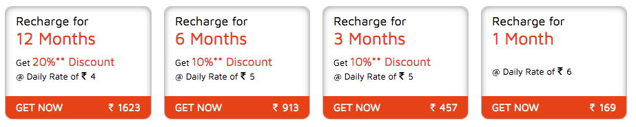Dish TV Recharge offers