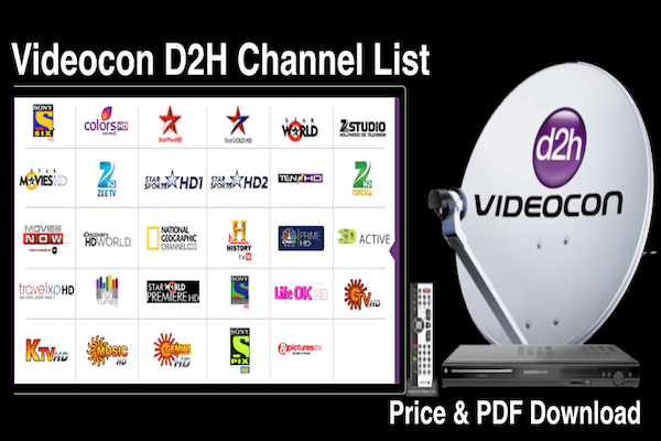 Videocon D2h Monthly Recharge Chart