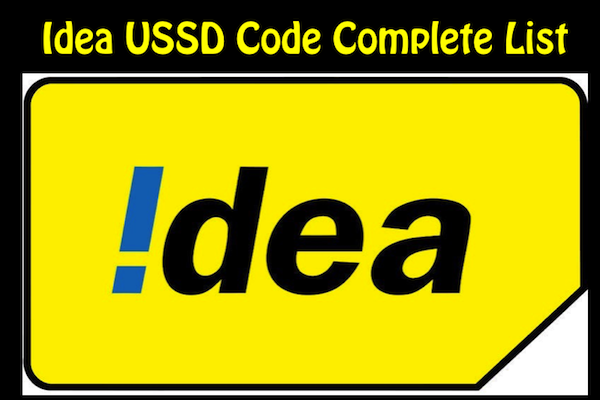 Idea USSD codes List