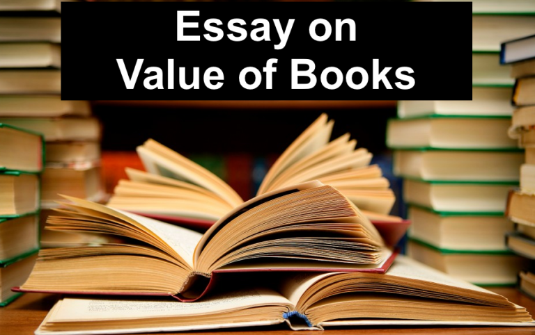 value of books essay for class 9